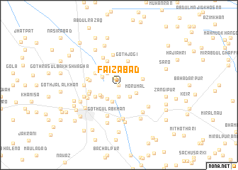map of Faizābād