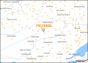 map of Faizābād
