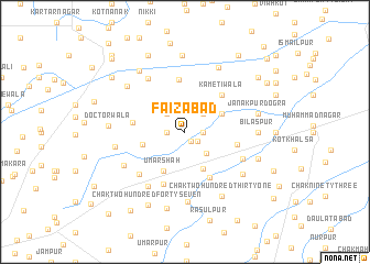 map of Faizābād