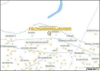 map of Faiz Muhammad Jakrāni