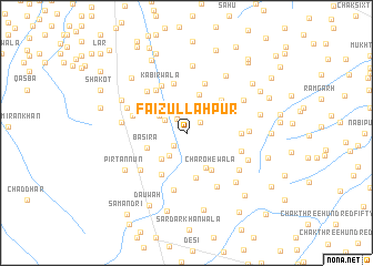 map of Faizullāhpur
