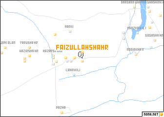 map of Faizullāh Shahr