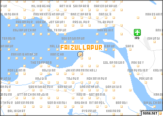 map of Faizullāpur