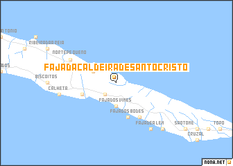 map of Fajã da Caldeira de Santo Cristo