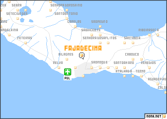 map of Fajã de Cima