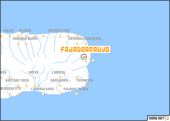 map of Fajã do Araújo