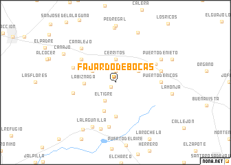 map of Fajardo de Bocas