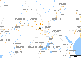 map of Fajardo