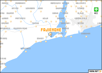 map of Fajiemohe