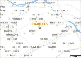 map of Fajolles