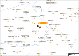 map of Fajrābād