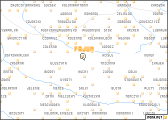 map of Fajum