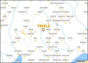 map of Fakale