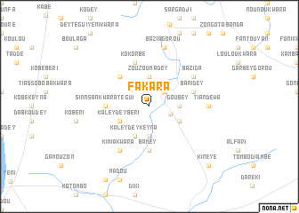 map of Fakara