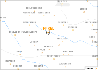 map of Fakel