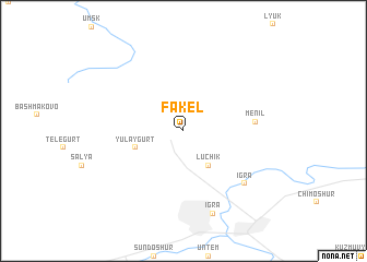 map of Fakel