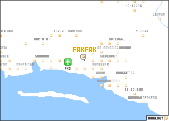 map of Fakfak