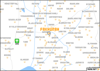 map of Fākhūrah