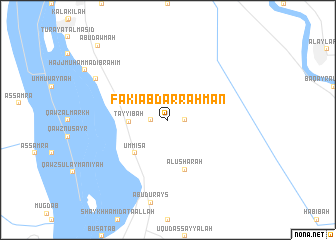 map of Fakī ‘Abd ar Raḩmān