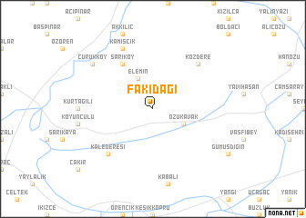 map of Fakıdağı