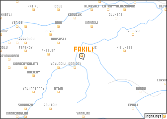 map of Fakılı