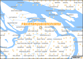 map of Fakirmāmud Akaner Kāndi