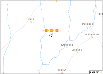 map of Fakkārīn