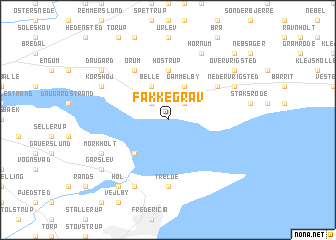 map of Fakkegrav