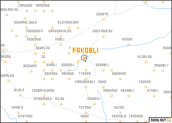 map of Fakobli
