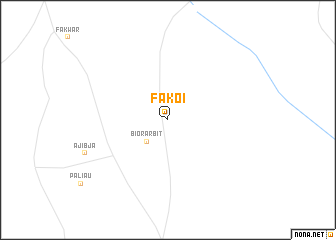 map of Fakoi