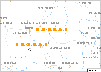 map of Fakouroudougou