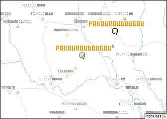 map of Fakouroudougou