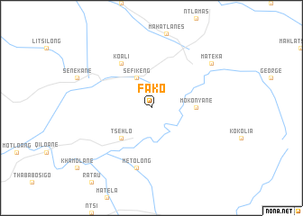 map of Fako