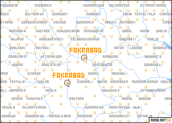 map of Fakrābād