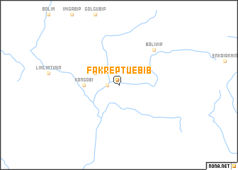 map of Fakreptuebib