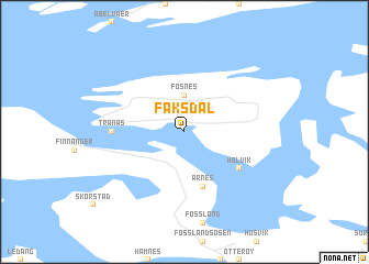 map of Faksdal