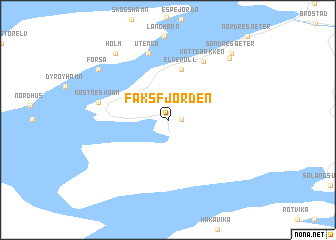 map of Faksfjorden