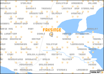 map of Faksinge