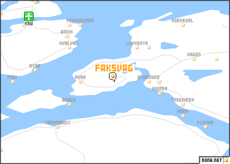 map of Faksvåg