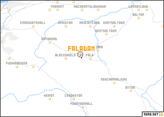 map of Fala Dam