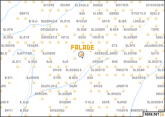 map of Falade