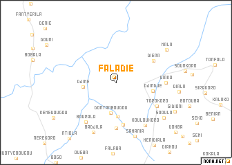 map of Faladiè