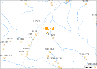 map of Falāj