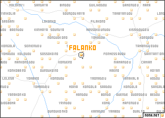 map of Falanko