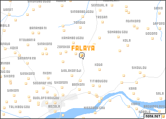 map of Falaya