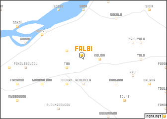 map of Falbi