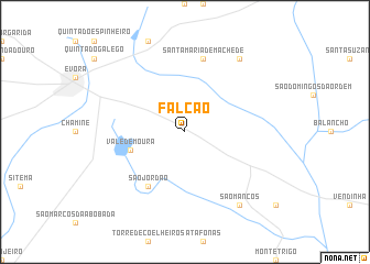 map of Falcão