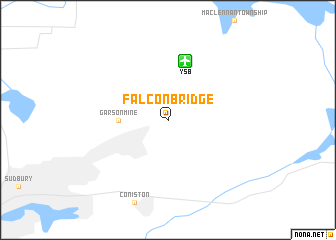 map of Falconbridge