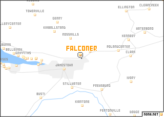 map of Falconer