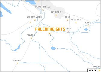 map of Falcon Heights